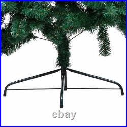 Artificial Half Christmas Tree with LED&Stand Green 70.9 PVC vidaXL US