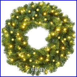 Artificial Holiday Christmas Wreath, Green Fir Artificial Holiday Christmas Wreath, Green Fir
