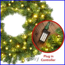 Artificial Holiday Christmas Wreath, Green Fir Artificial Holiday Christmas Wreath, Green Fir