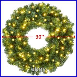 Artificial Holiday Christmas Wreath, Green Fir Artificial Holiday Christmas Wreath, Green Fir