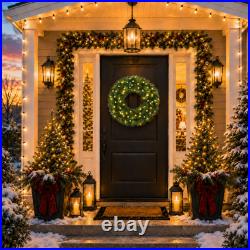 Artificial Holiday Christmas Wreath, Green Fir Artificial Holiday Christmas Wreath, Green Fir