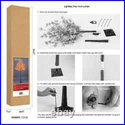 Artificial Lighted Maple Tree with Timer Dimmable Fall Indoor Outdoor Decor