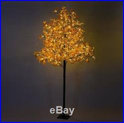 Artificial Maple Tree With LED Lights Fake Outdoors Indoor Tall Plants Decoration