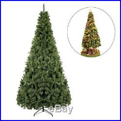 Artificial Pine Christmas Tree Unlit 9 ft withStand 2028 Tips Quick Set Upull