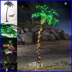 Artificial Xmas 5FT Palm Tree With 65 Lights Indoor Outdoor Plants Decor + GIFT