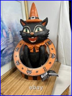 Ashland Michaels Halloween Primitive Black Cat Ring Toss Table Decor