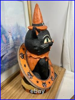 Ashland Michaels Halloween Primitive Black Cat Ring Toss Table Decor