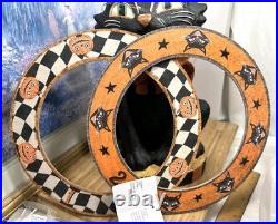 Ashland Michaels Halloween Primitive Black Cat Ring Toss Table Decor