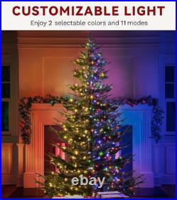 Aspen Fir 7.5ft Christmas Tree with 700 LED Lights, Prelit Atificial Christma