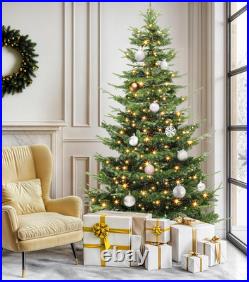 Aspen Fir 7.5ft Christmas Tree with 700 LED Lights, Prelit Atificial Christma
