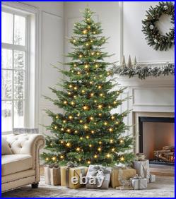 Aspen Fir 7.5ft Christmas Tree with 700 LED Lights, Prelit Atificial Christma
