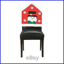 Assorted Christmas Felt Chair Covers Table Decoration (Santa, Snowman, Penguin)