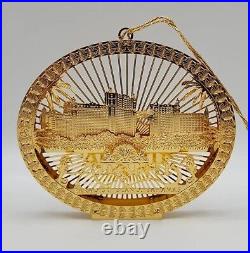 Atlantis Paradise Island Bahamas 24K Gold 3D Finished Christmas Ornament