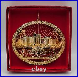 Atlantis Paradise Island Bahamas 24K Gold 3D Finished Christmas Ornament