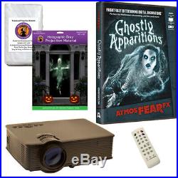 AtmosFearFX Ghostly Apparitions Halloween DVD + 2 Screens (RD) + LED Projector