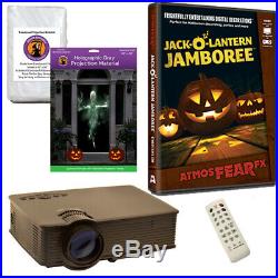 AtmosFearFX Jack-O-Lantern Halloween DVD + 2 Screens (RD) + LED Projector