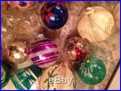 Attic Find Lot of 25 Vintage Christmas Ornaments From 40s, 50s, 60s
