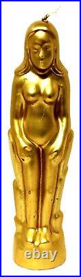 Aura Variety Candle Figure Gold Metallic Woman 7.25 (1, 3, 6, 12, 48 Lot)
