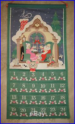 Avon 1987 Advent Calendar Christmas Countdown Calendar with Mouse