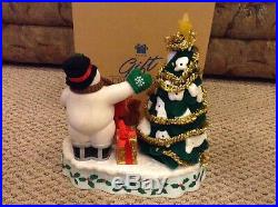 Avon A Wonderful Countdown To Christmas Talking Snowman Lighted Tree