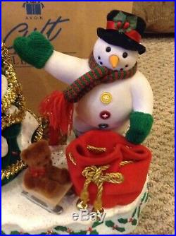 Avon A Wonderful Countdown To Christmas Talking Snowman Lighted Tree