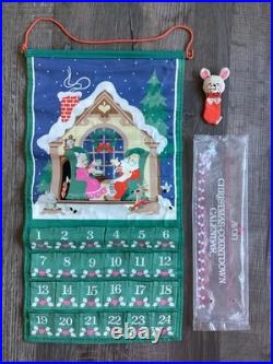Avon Advent Calendar Countdown to Christmas Original Mouse 1987 Vintage Hanging