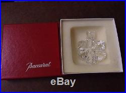 BACCARAT Crystal Christmas Ornament Snow Flake Unique on E Bay