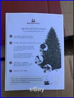 BALSAM HILL CLASSIC BLUE SPRUCE 7.5' CHRISTMAS TREE with CLEAR LIGHTS