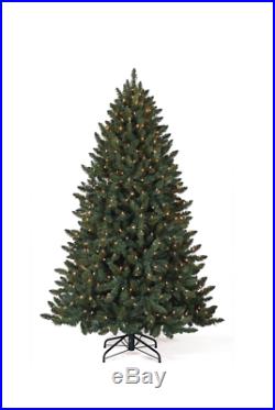 BALSAM HILL Classic Blue Spruce Christmas Tree, 7.5 ft, CLEAR LIGHTS