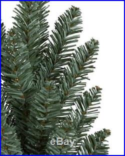 BALSAM HILL Classic Blue Spruce Christmas Tree, 7.5 ft, CLEAR LIGHT