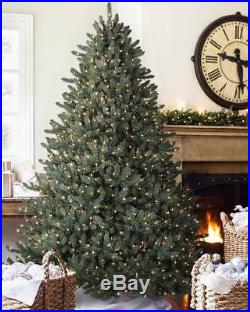 BALSAM HILL Classic Blue Spruce Christmas Tree, 7.5 ft, Candlelight LED
