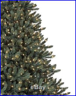 BALSAM HILL Classic Blue Spruce Christmas Tree, 7.5 ft, Choose your own light
