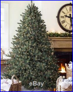 BALSAM HILL Classic Blue Spruce Christmas Tree, 9 ft Candlelight LED