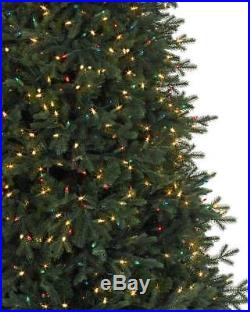 BALSAM HILL Norway Spruce Narrow Christmas Tree, 6.5 ft, Color+Clear with Easy Plug