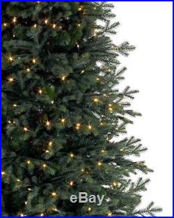 BALSAM HILL Norway Spruce Narrow Christmas Tree, 9 ft, Clear with Easy Plug