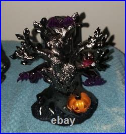 BATH AND BODY WORKS LIGHT-UP MONSTER TREE CANDLE PEDESTAL & WALLFLOWER PLUG Lot