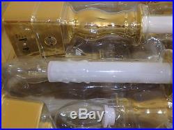 Bethlehem Lights Battery Operated Flameless Candles 8 Total Goldtone New