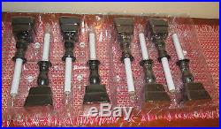 BETHLEHEM LIGHTS BATTERY OPERATED WINDOW CANDLES with TIMER SET OF 8 BRONZE NEW
