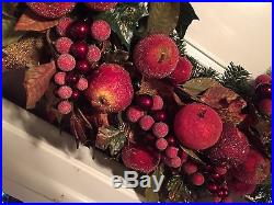 BOUNTIFUL FRUIT Hand-Crafted Christmas Wreath