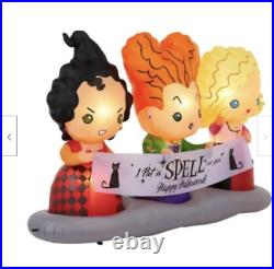 BRAND NEW Disney 4.5 ft Hocus Pocus Sisters Scene Air Blown Inflatable