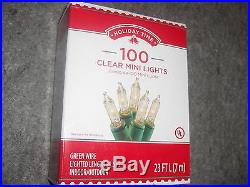 BULK Lot 50 Boxes-100 Lights 5000 Clear White Christmas Wedding Indoor Outdoor