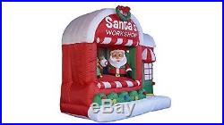 BZB Goods 5 Foot Christmas Inflatable Santa Claus Workshop Yard Decoration