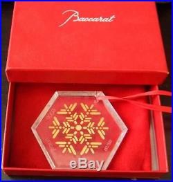 Baccarat Crystal 2006 Snowflake Christmas Ornament