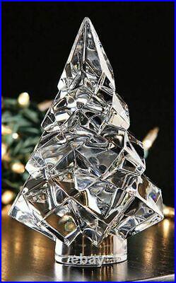 Baccarat Crystal Noel Noel Megeve Fir Clear Christmas Tree NEW With RED BOX SET