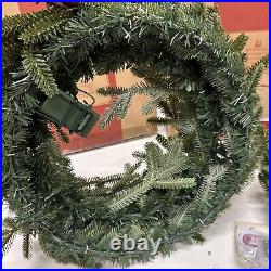 Balsam Hill 2-PACK 26 inch Fraser Fir Wreaths Clear Candlelight $239 Open Box