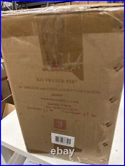 Balsam Hill 2-PACK 26 inch Fraser Fir Wreaths Clear Candlelight $239 Open Box