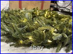 Balsam Hill 36 Wreath with Candlelight LED Electric Open box Gorgeous $349