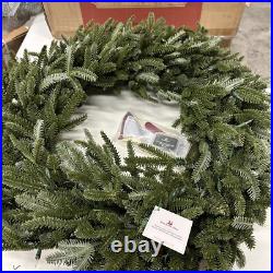 Balsam Hill 36 Wreath with Candlelight LED Electric Open box Gorgeous $349