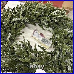 Balsam Hill 36 Wreath with Candlelight LED Electric Open box Gorgeous $349