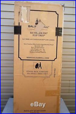 Balsam Hill 6.5′ 56 Width Fraser Fir Flip Christmas Tree 630 Candlelight LED
